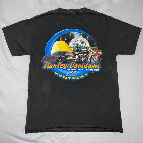Harley Davidson Bad Dog Bowling Green KY Motorcycle Biker T Shirt Sz M - Picture 5 of 9